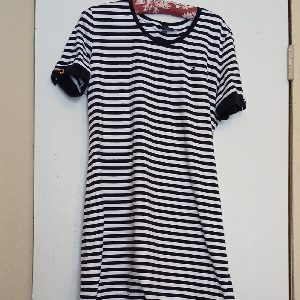 Tommy Hilfiger Womans Striped Dress L